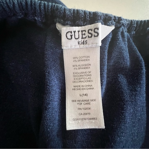 Guess Kids Blue Jean Romper w/ ruffle top - girls 14 - Picture 5 of 5